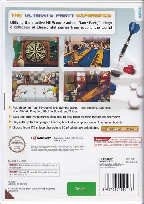 Game Party - Nintendo Wii (B Grade) (Genbrug)
